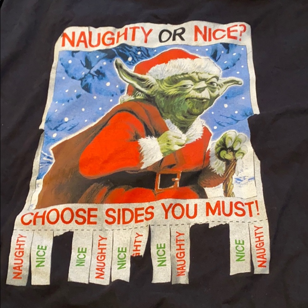 Star Wars Yoda Christmas T shirt like new